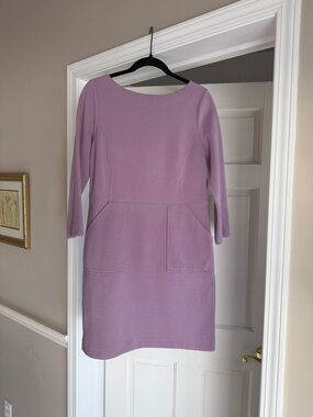 Boden Lilac Long-Sleeve Sheath Dress
